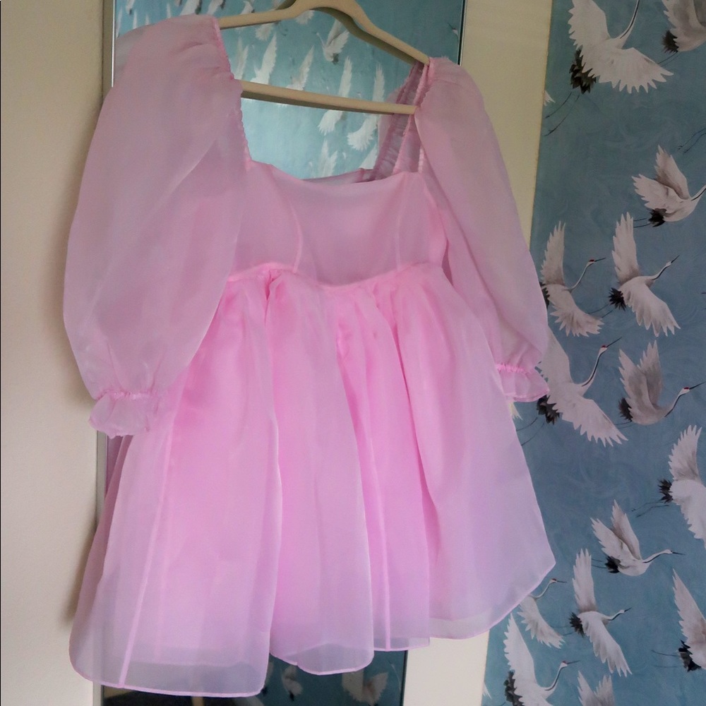 Selkie Angel Delite Puff Dress Size Medium Pink